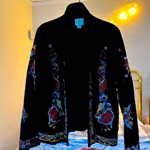 Anthropologie Blazer Embroidered
